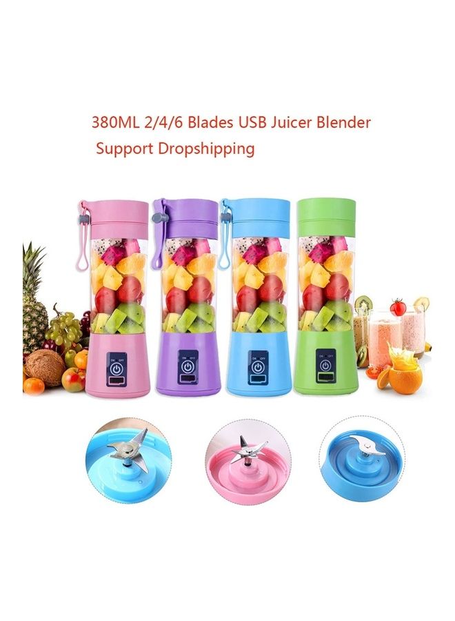 USB Rechargeable Electric Juicer Mixer Blue