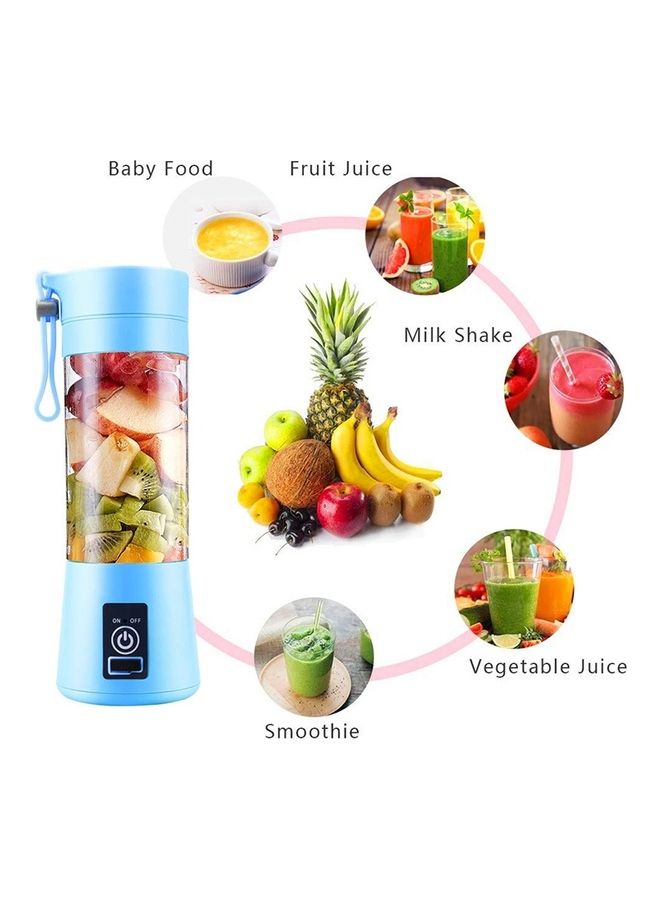 USB Rechargeable Electric Juicer Mixer Blue