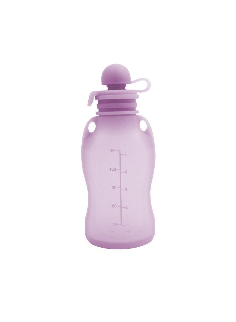 Home Fresh-Keeping Portable Silicone Breast Milk Bag Can Be Refrigerated And Reused Mixed Colors 150ml*5