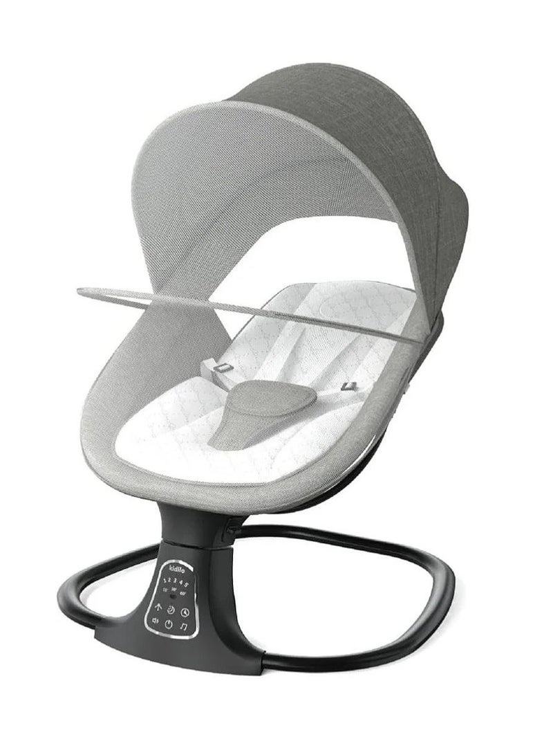 Baby Swing for Infants  Electric Portable Baby Swing for Newborn, Bluetooth Touch Screen/Remote Control Timing Function 3 Swing Speeds Baby Rocker Chair with Music Speaker 5 Point