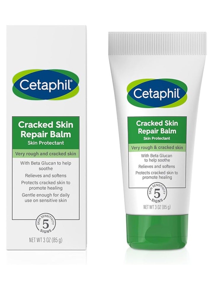 CETAPHIL Cracked Skin Repair Balm, 3 oz, (85 g)For Very Rough & Cracked, Sensitive Skin, Protects, Soothes & Restores Deeper Cracks, Hypoallergenic, Fragrance Free