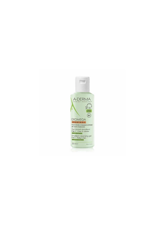 Aderma Exomega Emollient Cleansing Gel 2 In 1 200ml