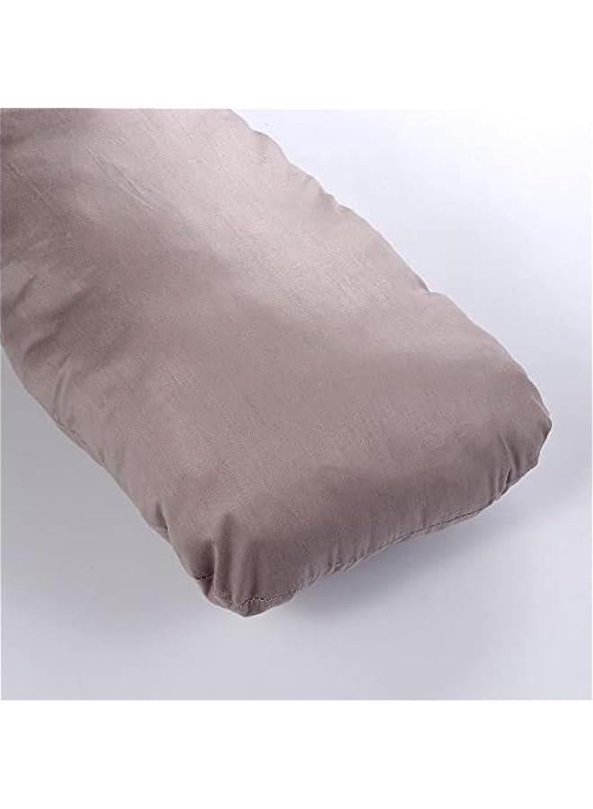 Sleeping Support Maternity Pillow Case Pure Cotton Cover U-Shape Pregnant Women Body Pillowcase(Grey)