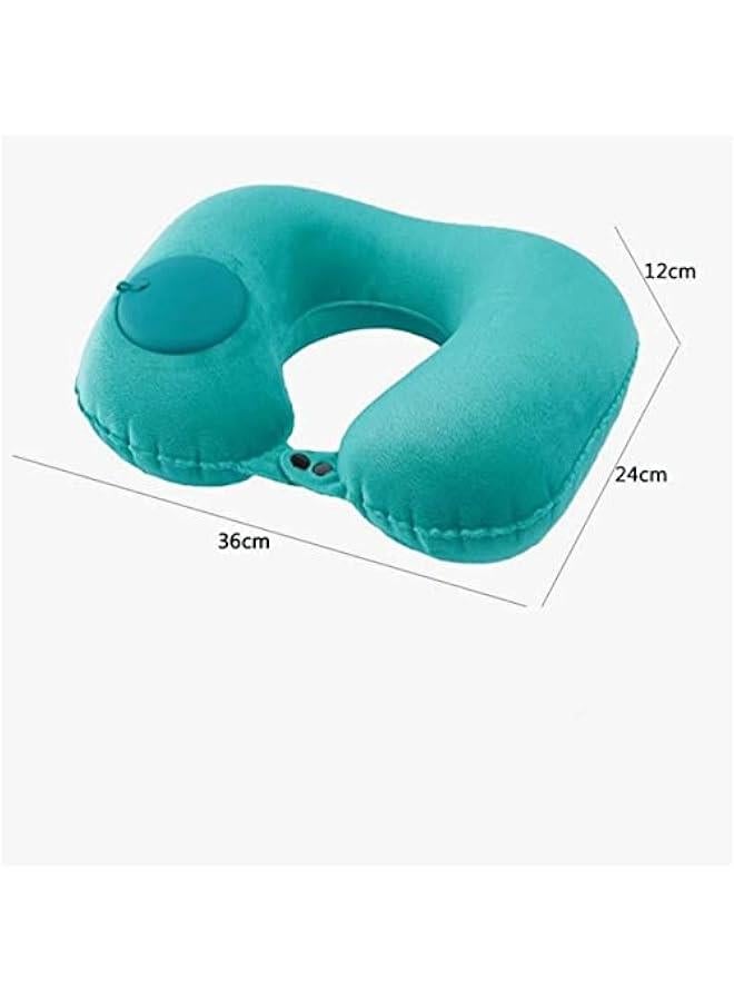 Travel Pillows U-Shape Inflatable Neck Pillow Super Light Portable Inflatable Cervical Vertebr Pillow for Office Airplane Car