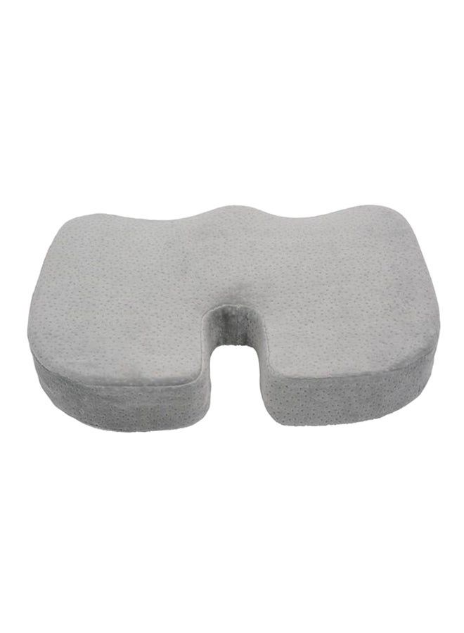 Memory Foam Gel Seat Cushion Polyester Grey 44x34x7centimeter