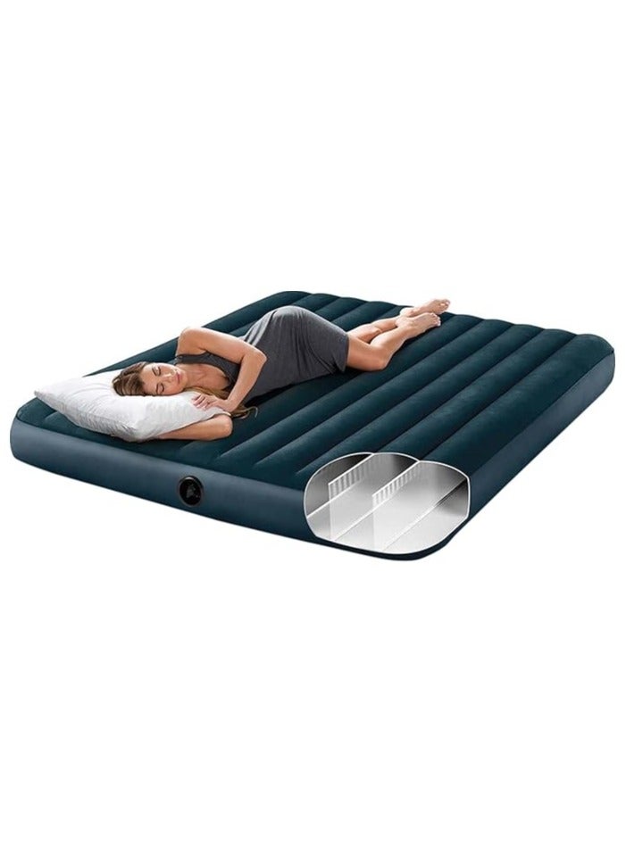 King Dura-Beam Midnight Green Downy Airbed