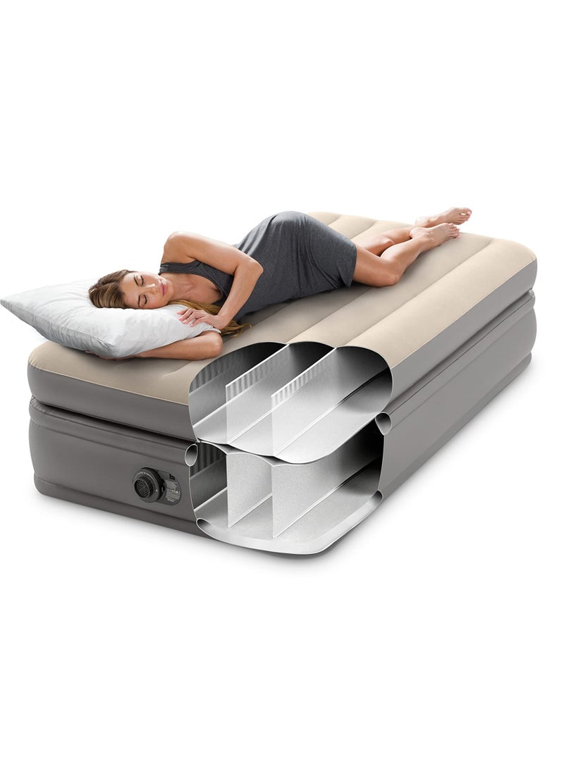 Twin Comfort Elevated Airbed W/ Fiber-Tech Rp