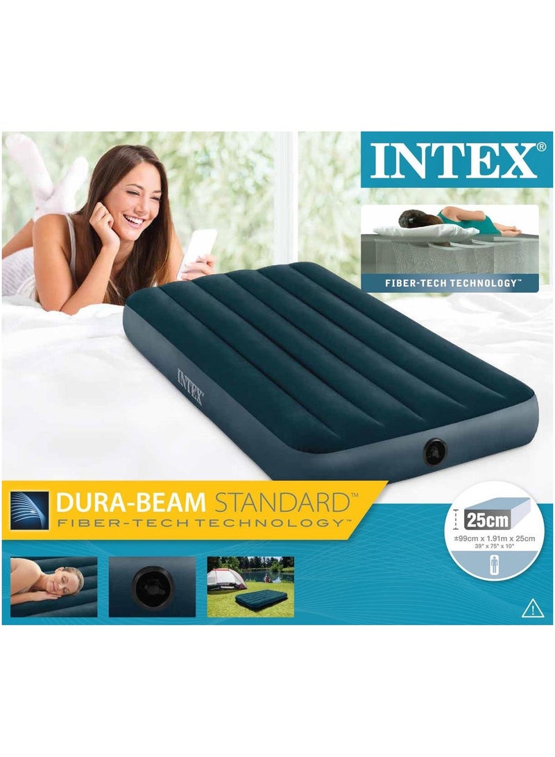 TWIN DURA-BEAM MIDNIGHT GREEN DOWNY AIRBED