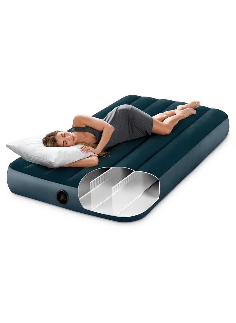 TWIN DURA-BEAM MIDNIGHT GREEN DOWNY AIRBED