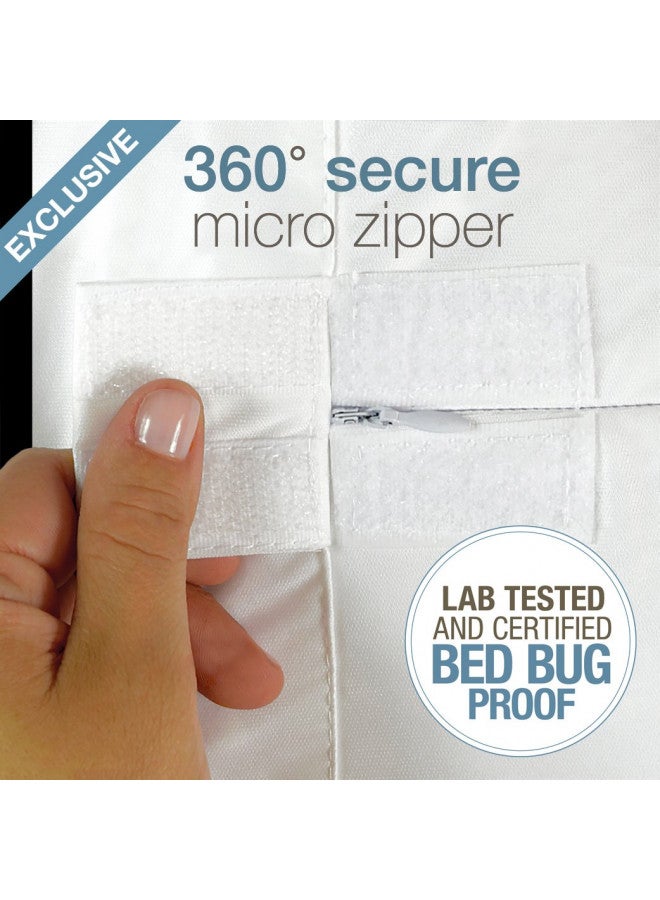 SafeRest Zippered Mattress Protector - Premium 9-12 Inch Waterproof Mattress Cover for Bed - Breathable & Noiseless Washable Mattress Encasement - Full