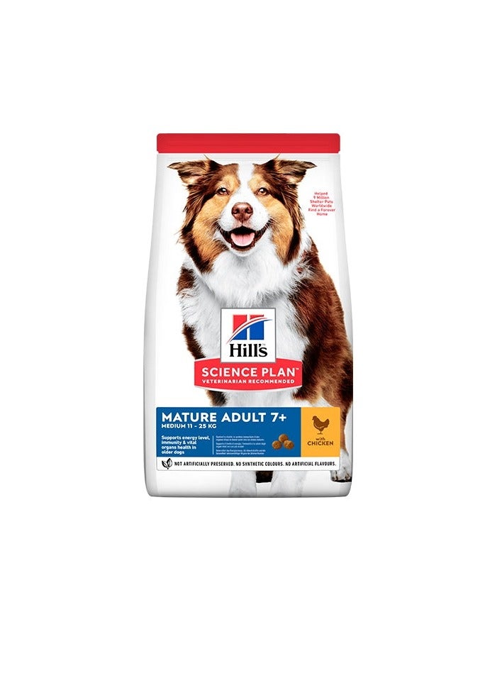 Hill's Science Plan Medium Mature Adult 7+ Dog Food with Chicken