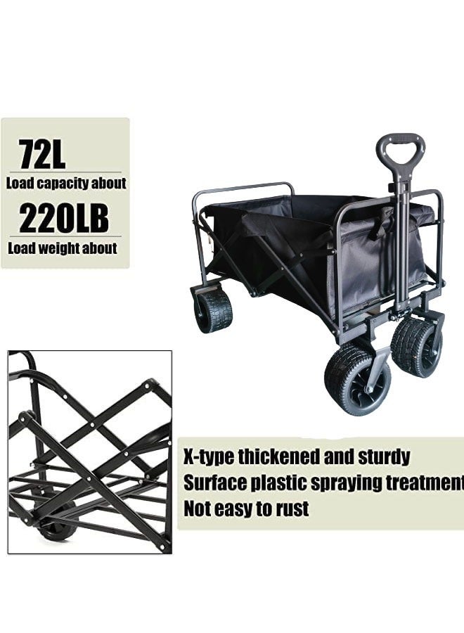 Foldable Multifunctional Outdoor Wagon Shopping Cart