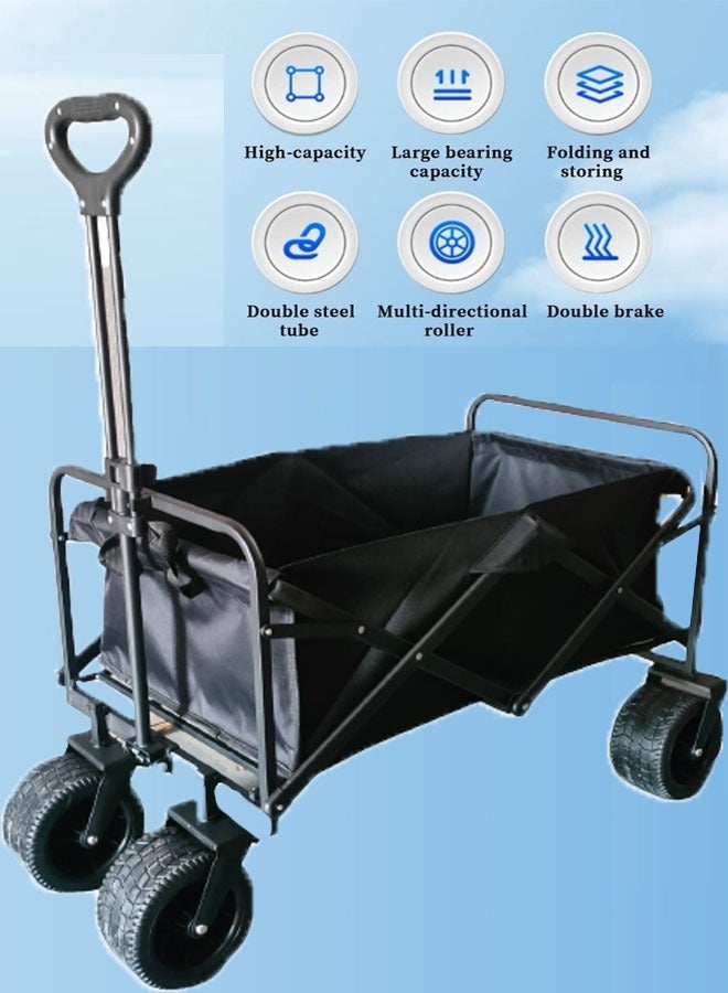 Foldable Multifunctional Outdoor Wagon Shopping Cart