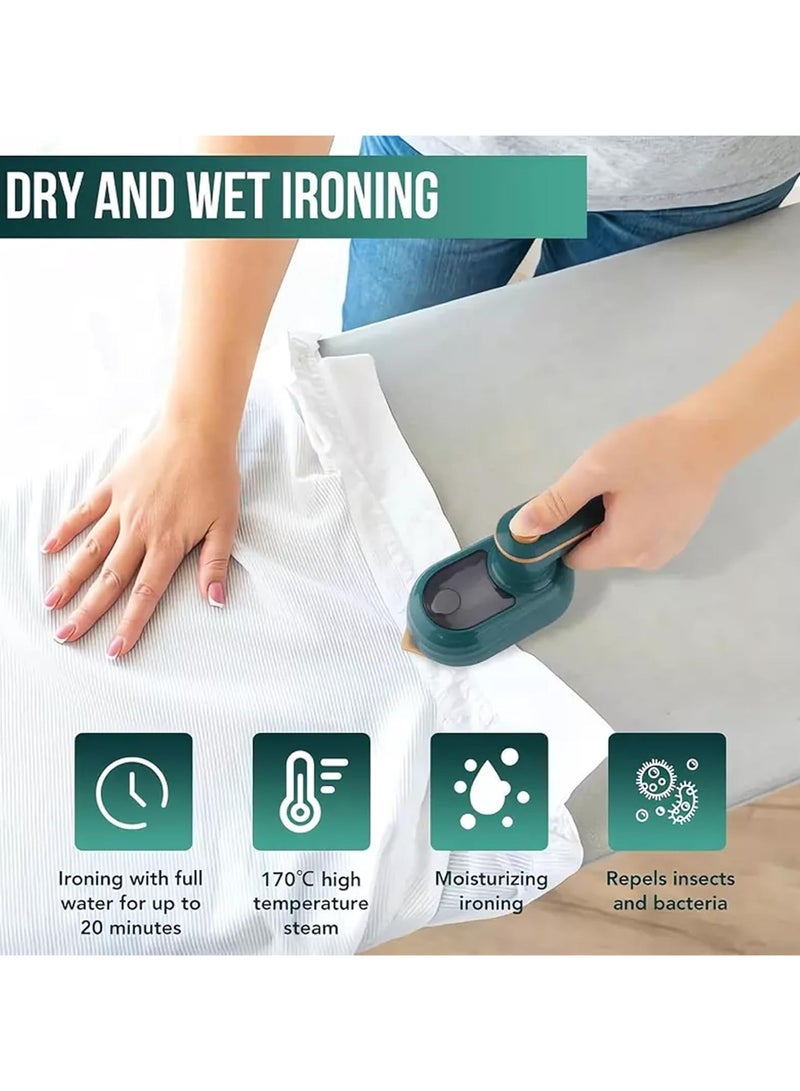 Ironizze Pro Portable Steam Iron – Wet and Dry Handheld Mini Iron with 50ML Hidden Water Tank