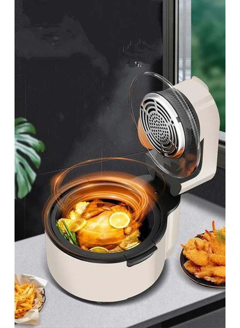 8-in-1 1200W 6L digital air fryer with custom presets, temperature control and auto shut-off, stabilize viewing window touchscreen.