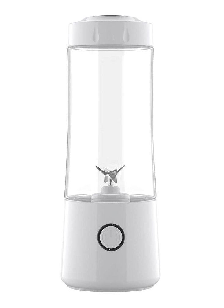 Portable Blender, Personal Size with 3000 mAh Rechargeable 6 Blades Fruit Veggie Juicer, for Shakes and Smoothies Mini Blend Portable Blender Cup Student for Home Travel Sports Kitchen (White)