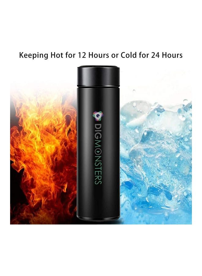 Stainless Steel LED Smart Temperature Display Vacuum Thermo Bottle Multicolour 500ml