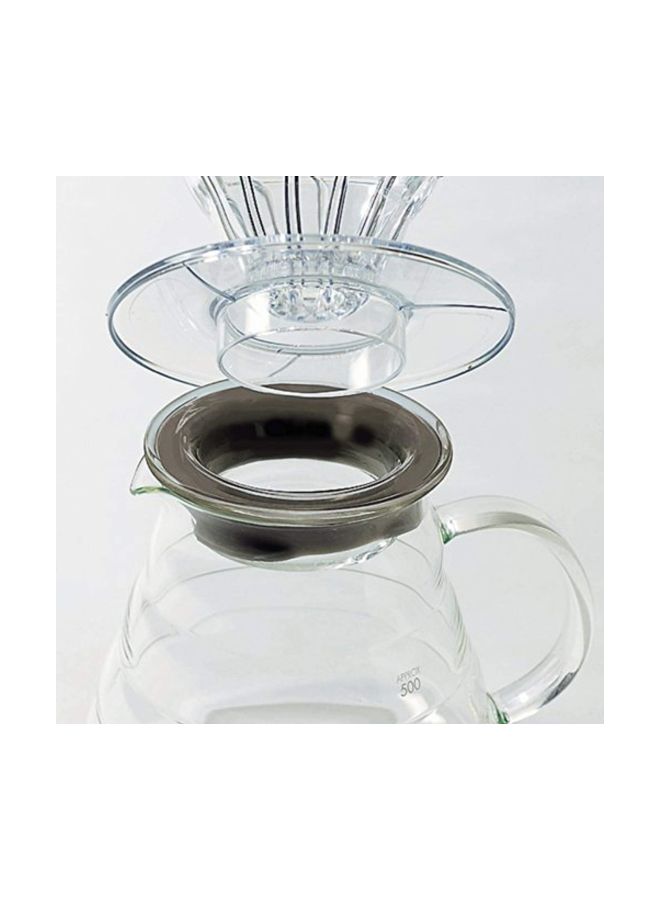 Glass Coffee Carafe Clear/Silver