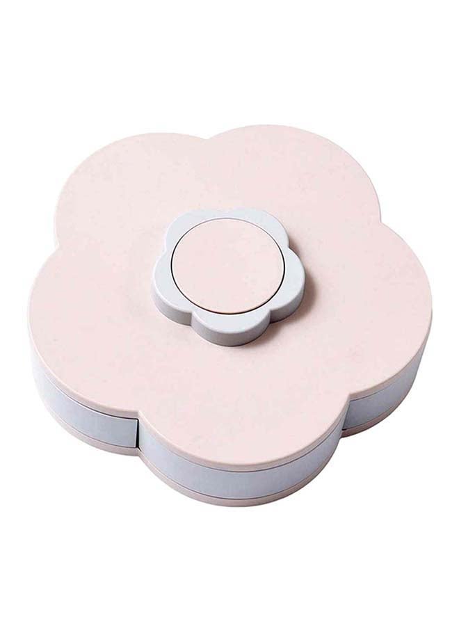 Flower Overflow Rotary Candy Box Pink 8x26x27cm