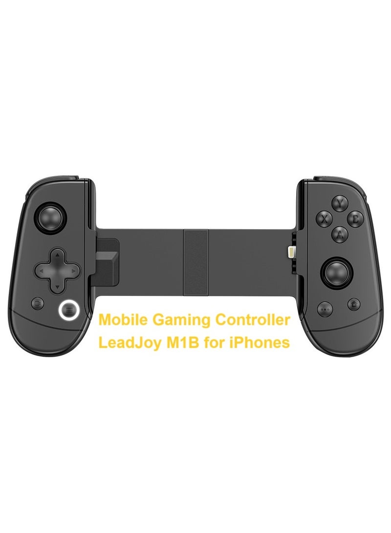 Professional Mobile Gaming Controller LeadJoy M1B for iPhones Support EGG-3DS Emulator Play Xbox, GeForce NOW, Genshin Impact, Diablo Immortal, Call of Duty, Apex- Passthrough Charging- Ultra Low Latency