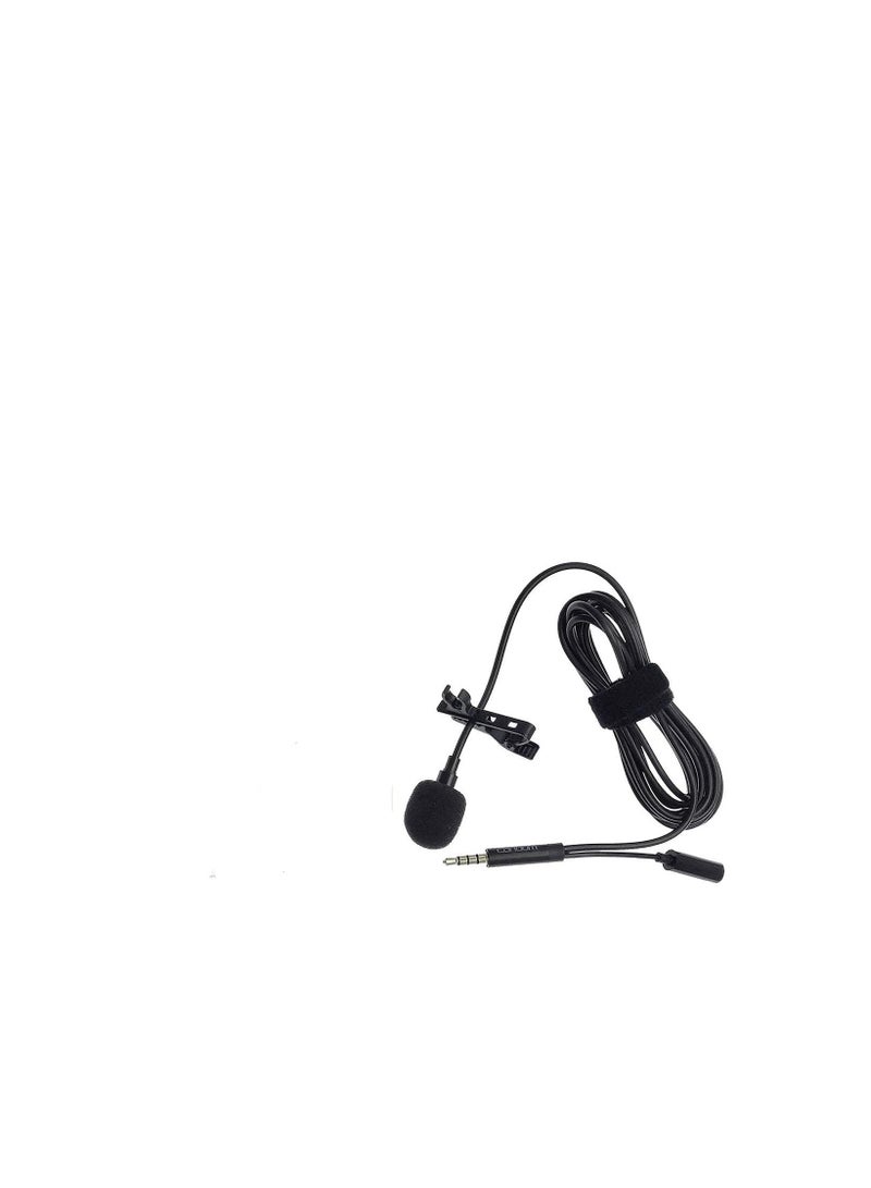 ET-E38 3.5mm Mini Microphone With Clip Black
