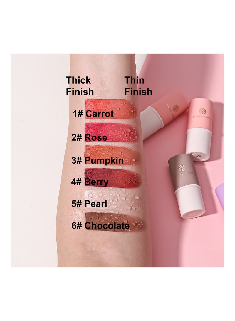 Cream Contour Stick Set - 6 Color Face Blush, Bronzer & Highlighter Makeup Collection, Blendable Putty Blush Palette, Lightweight & Perfect Gift for Women and Girls.