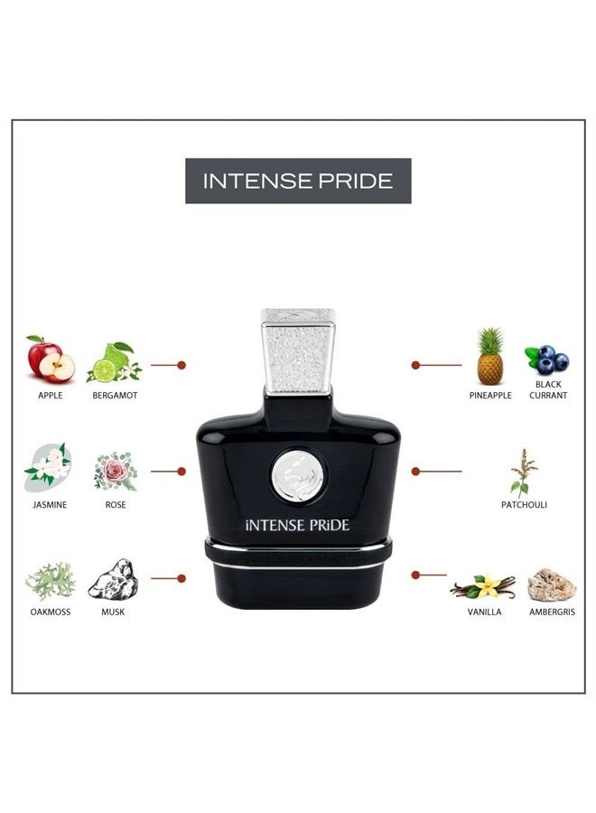 Intense Pride - Luxury Products From Dubai - Long Lasting And Addictive Personal EDP Spray Fragrance - A Seductive, Signature Aroma - The Luxurious Scent Of Arabia - 3.4 Oz