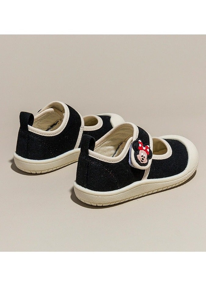 Children's Canvas Shoes With Soft Soles For One Foot Kick