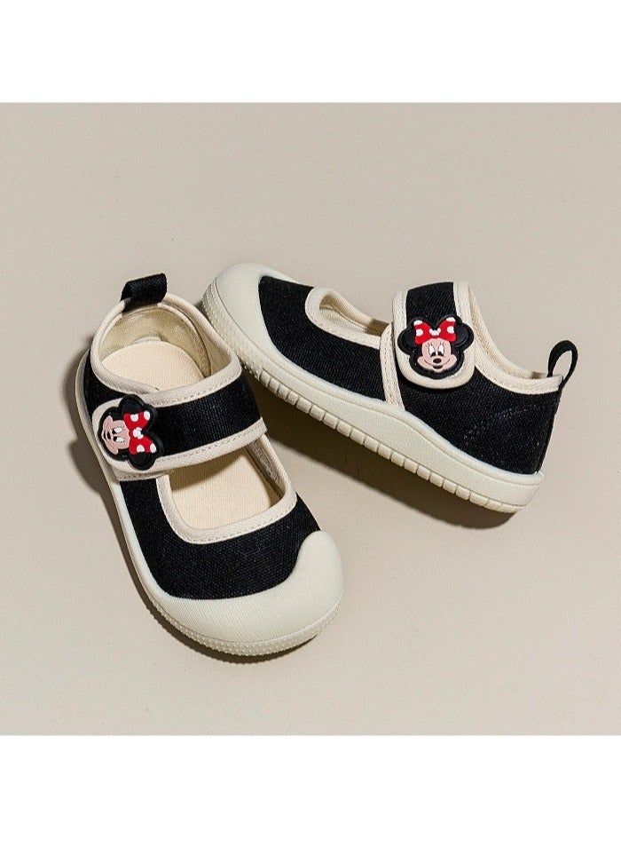 Children's Canvas Shoes With Soft Soles For One Foot Kick