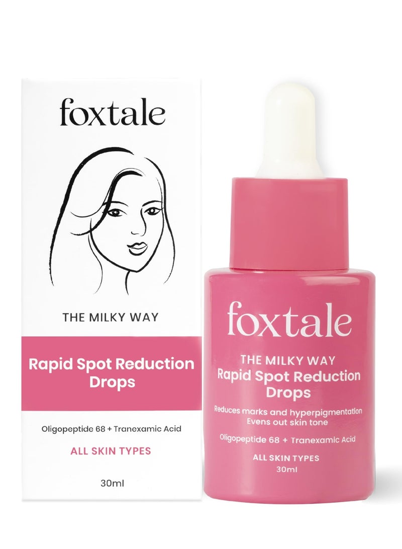 Foxtale 3% Tranexamic Acid Face Serum with Peptides & Niacinamide for Hyperpigmentation, Reduces Marks & Dark Spots, Evens Out Skin Tone, All Skin Types, Men and Women - 30 ml