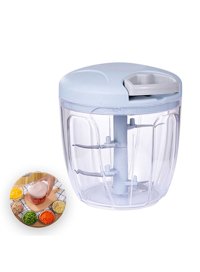 Manual Food Chopper Blue