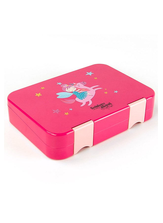 4/6 Compartment Lunchbox, Pink Fairy