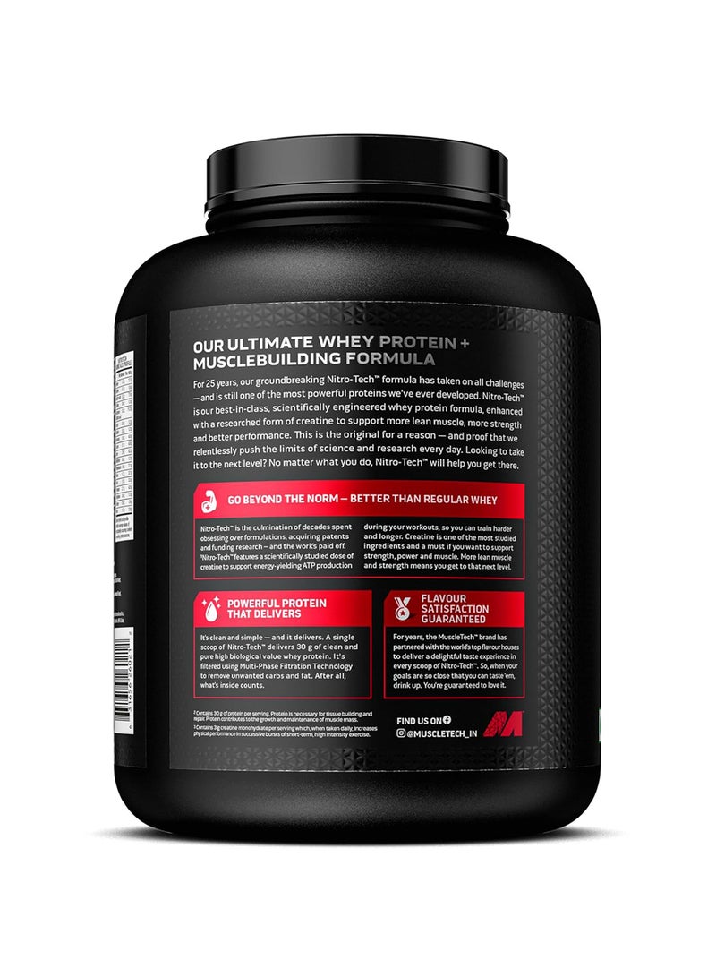 Nitro Tech Whey Isolate PreWorkout  Milk Chocolate  50 Servings 1.81kg