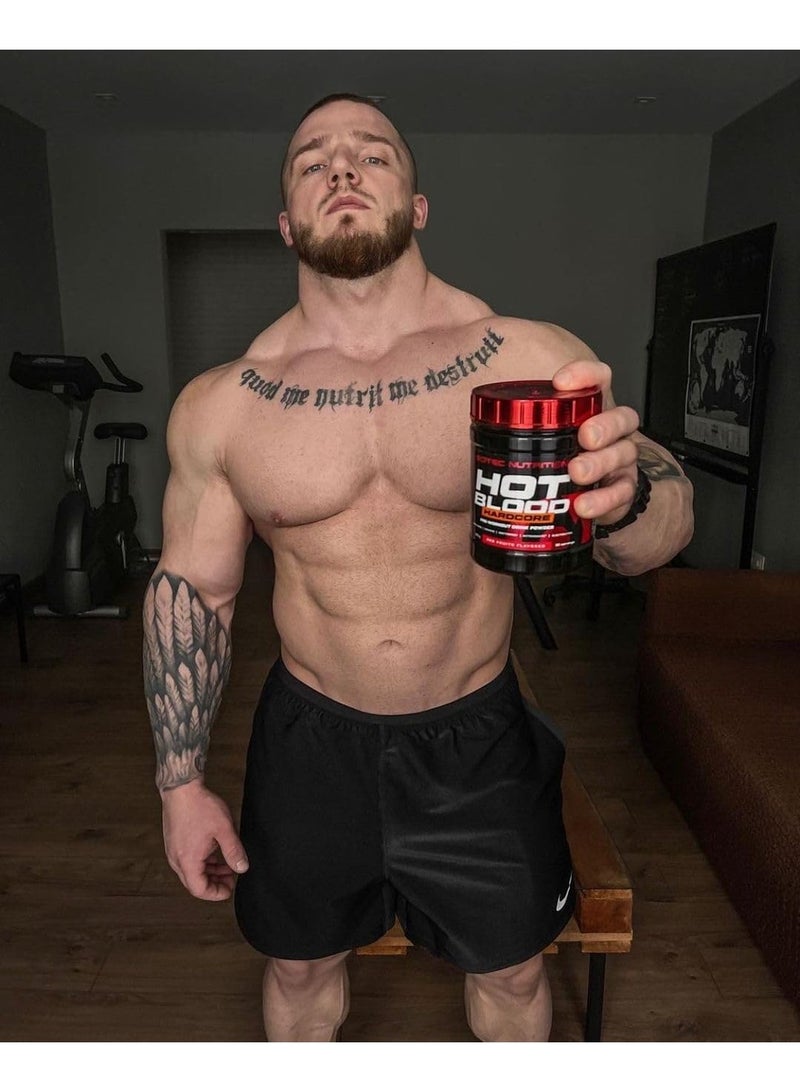 Hot Blood Hardcore Pre Workout Tropical Punch 30 Servings Explosive Energy