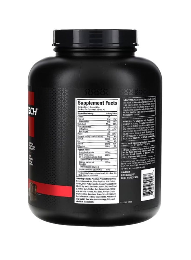 NitroTech Ripped Lean Protein + Weight Loss, Chocolate Fudge Brownie, 4.01 LBS