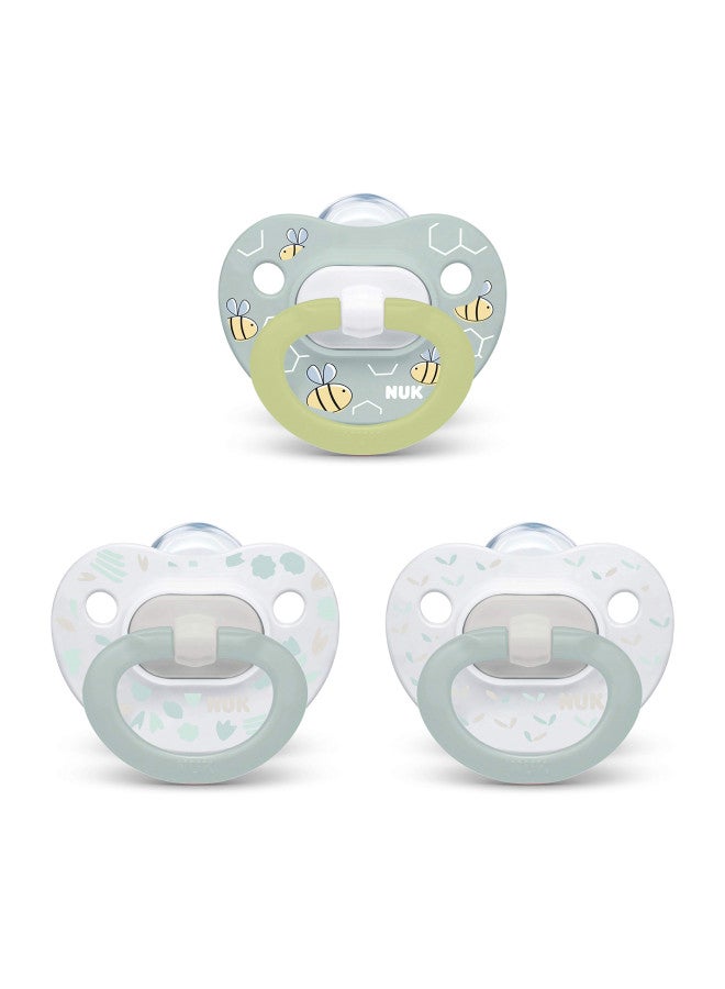 Orthodontic Pacifier Value Pack, Boy, 0-6 Months, 3 Count (Pack Of 1)