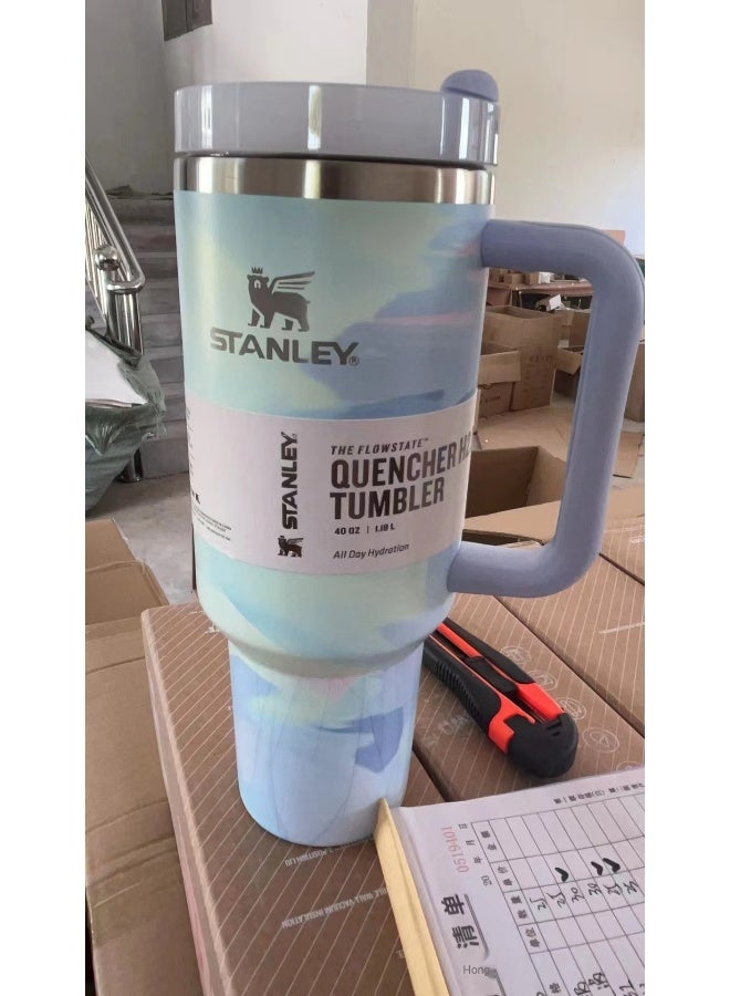 Stanley Quencher H2.0 FlowState Stainless Steel Vacuum Insulated Tumbler with Lid and Straw for Water, Iced Tea or Coffee, Smoothie and More, 40 oz