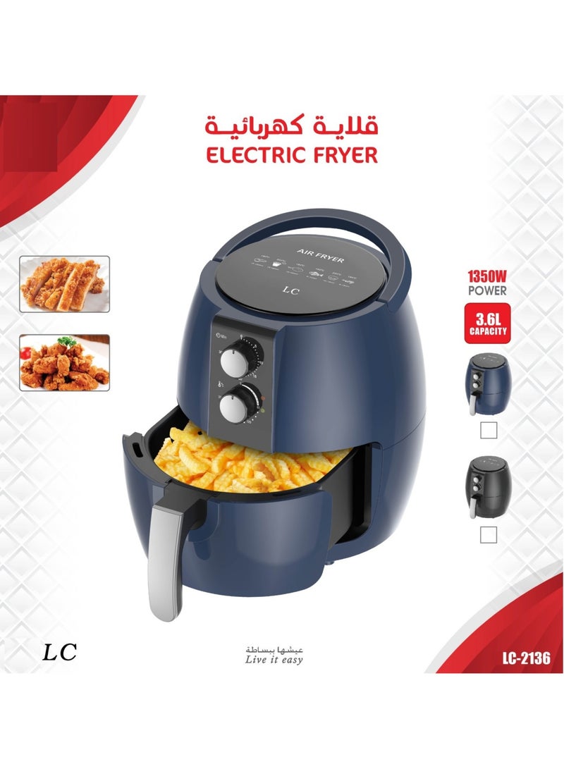 Electric Air Fryer 3.6 Ltr 1350W