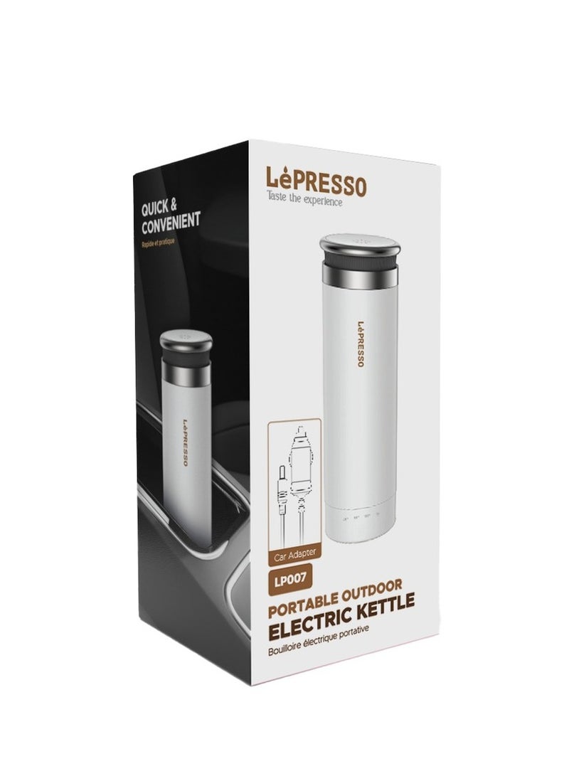 Portable Outdoor Electric Kettle - White