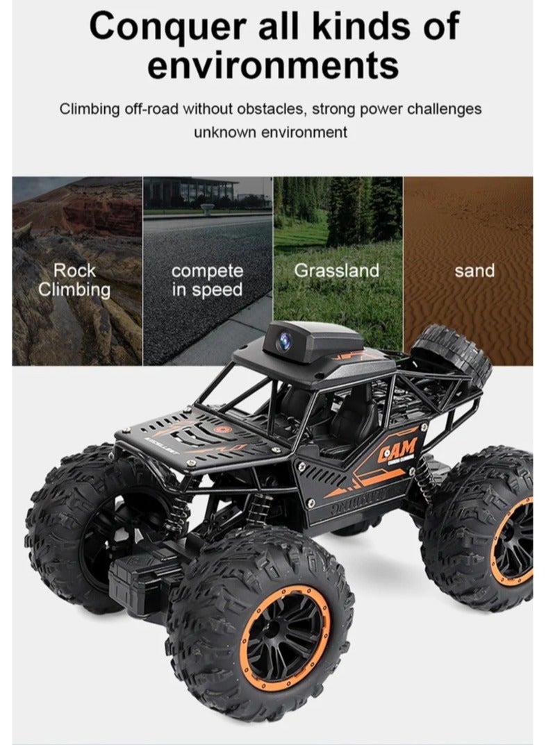 Rc Car With HD 720P WIFI FPV Camera Off-Road Remote Control Stunt Car 1:18 2.4G SUV Radio Control Climbing Toys For Kids