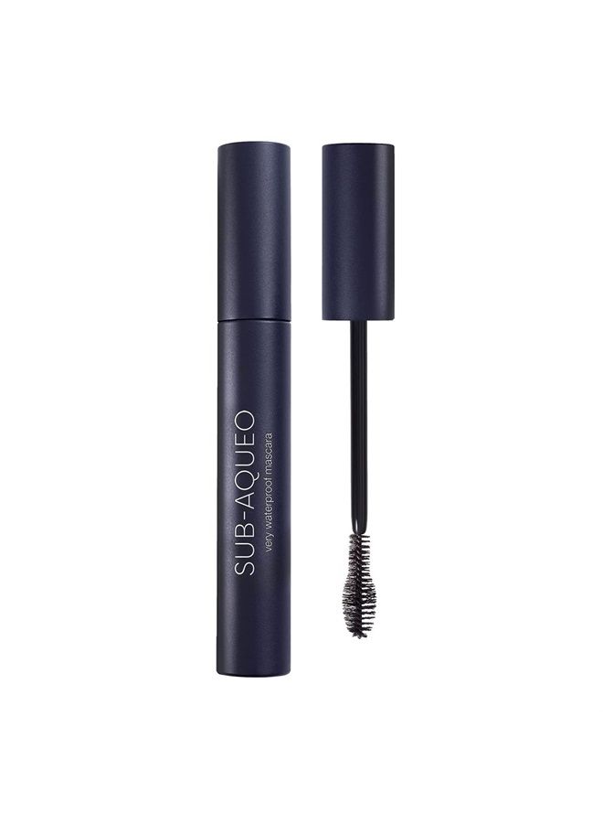 Sub-Aqueo Mascara Waterproof - A Rich Enveloping Formula For Black, Thick, Extra-Full Lashes - For A Fuller Effect - Keep Color Vibrant Over Time - 141 Black - 0.5 Oz