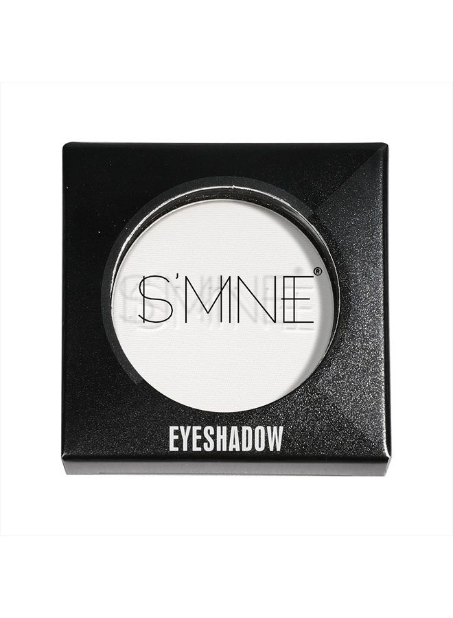 Single White Matte Eyeshadow Powder Palette High Pigment, Longwear, Intense Color Best White Eyeshadow