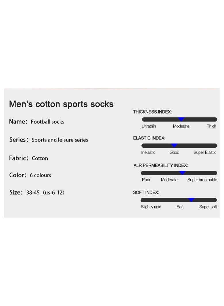 3 Pairs Of Non-slip Football Socks