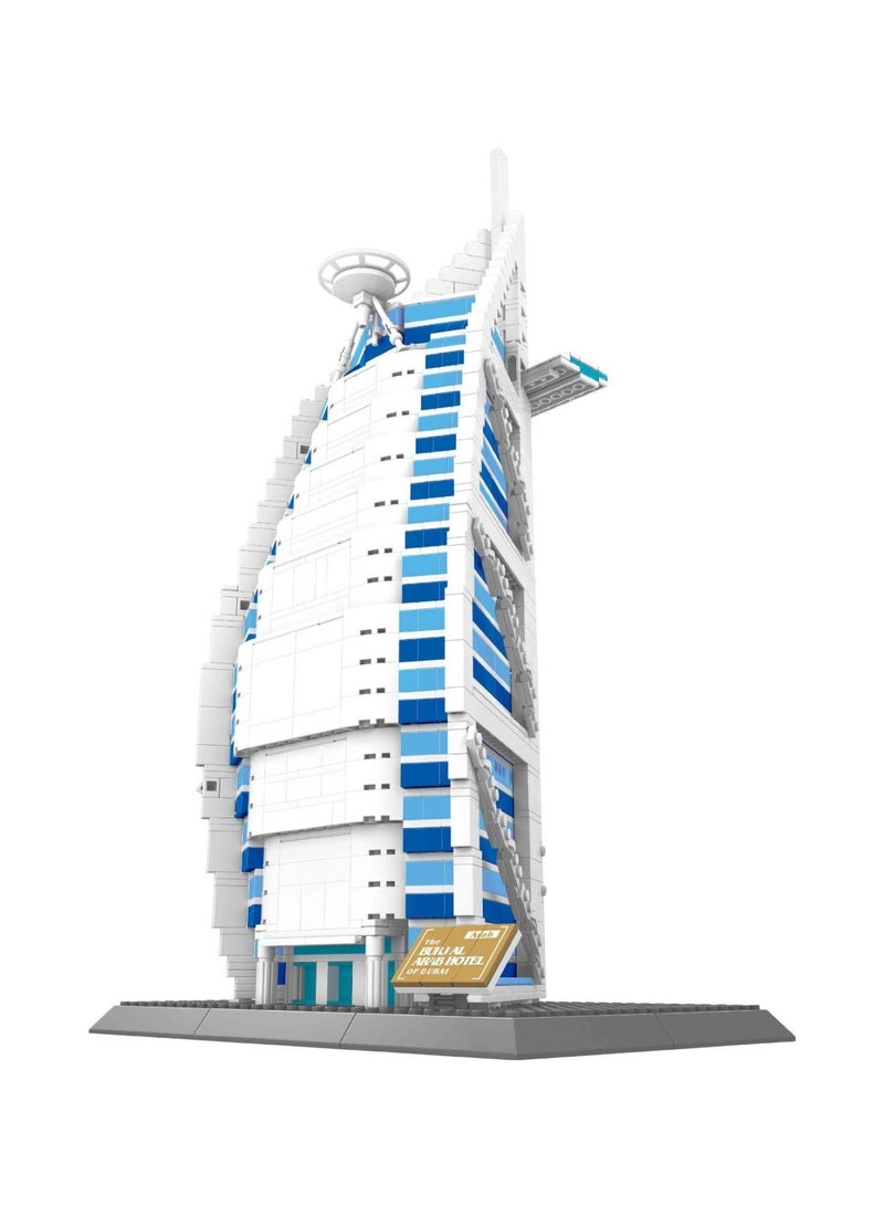 The BURJ AL ARAB Hotel Of Dubai Building Blocks Set-1300+PCS Assembly Architecture Model Educational Building Toys For Kids