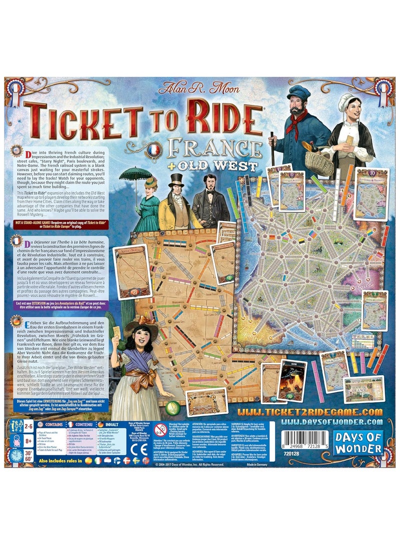 Days Of Wonder Ticket to Ride: Vol 06 - France & Old West