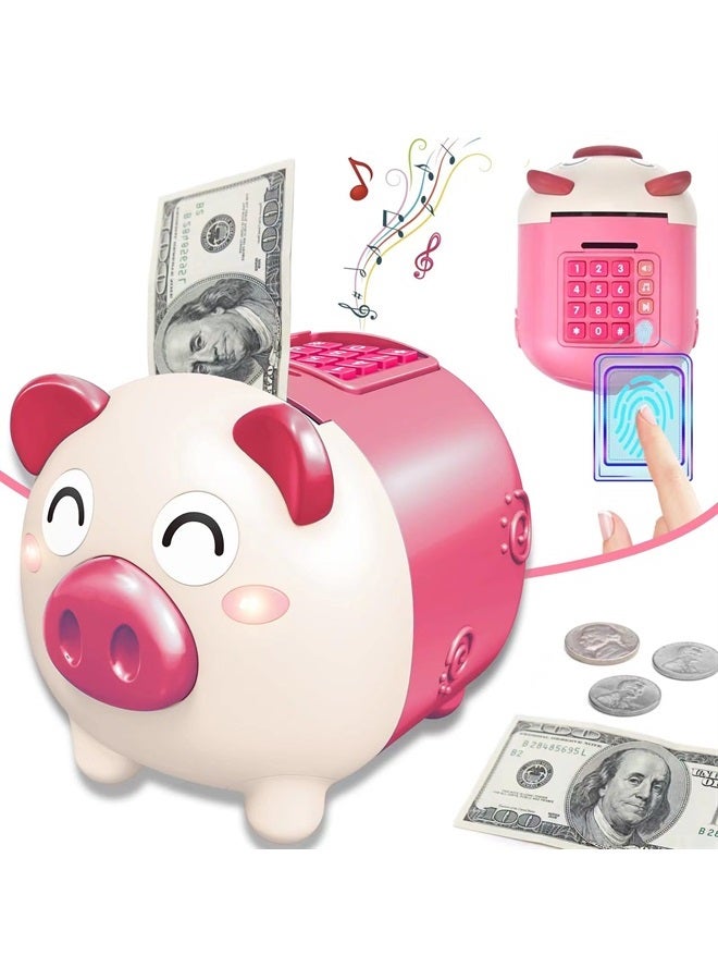 Kids Toys for 3 4 5 6 7 8 Year Old Girls, Piggy Banks Toy for 8-12 Year Old Girls Boys Birthday Gifts Toy Gifts for Kids Coin ATM Electronic Piggy Banks Toys Great Christmas Ldeas for Kids, Age 3-12