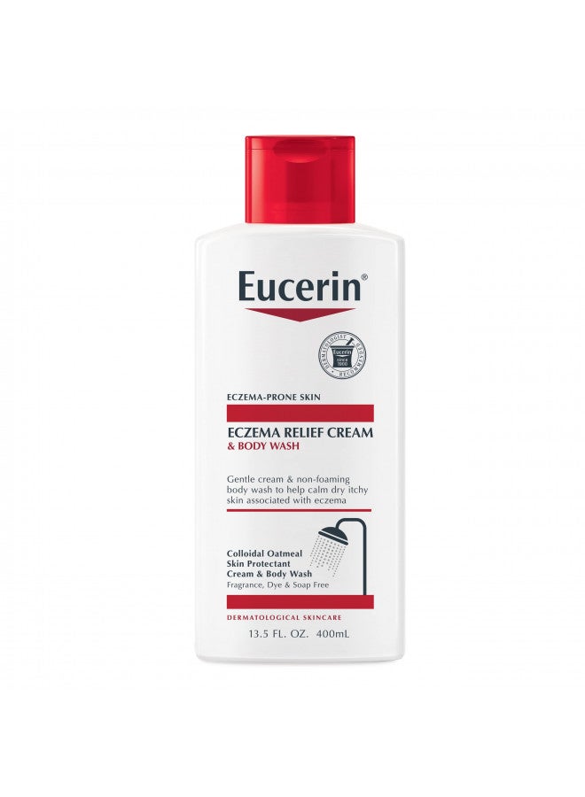 Eucerin Eczema Relief Skin Care Set with Colloidal Oatmeal (Skin Protectant), Eczema Relief Cream and Body Wash, Eczema Body Wash, 13.5 Fl Oz Bottle + Eczema Relief Cream, Eczema Cream, 5 Oz Tube