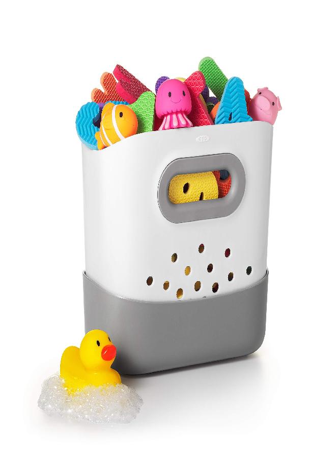 OXO Tot Stand Up Bath Toy Storage - Gray