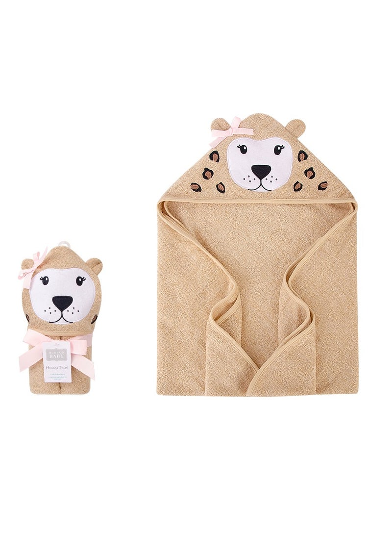 Factory Price Animal Stuffed Newborn Hooded Towel Gift Set - Cheetah