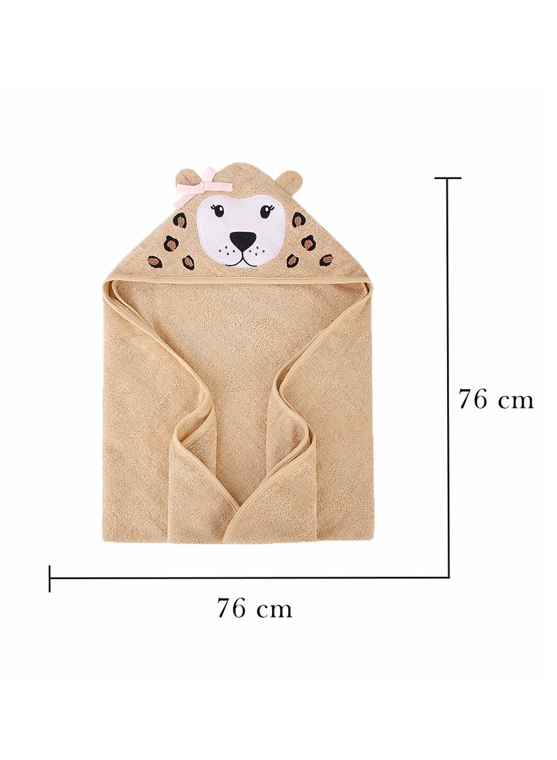 Factory Price Animal Stuffed Newborn Hooded Towel Gift Set - Cheetah